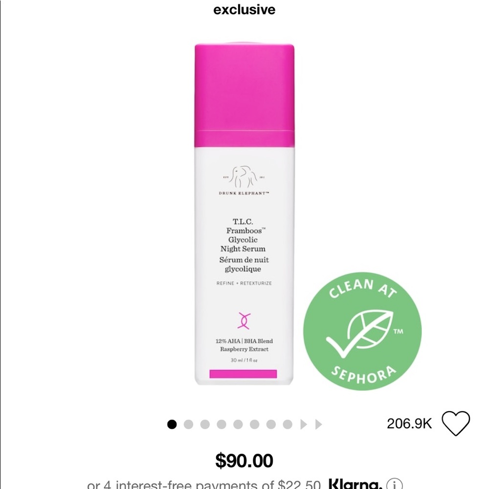 Brand new Drunk Elephant night serum! 💖